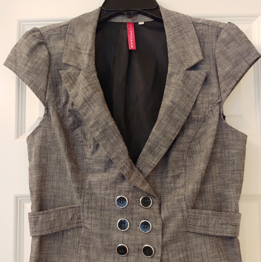 Classy short sleeve business casual vest